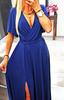 Long Dress With A Slot Fuchsia For A Party Elegant Envelope Size L