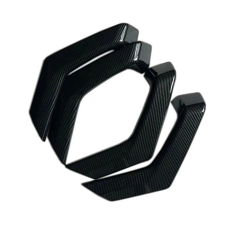 ABS karbonfiber Bil interiør Dørhåndtak Deksel Trim Dør Skål Klistremerker dekorasjon 4 STK For Volkswagen VW T-Roc TROC 2017 2018