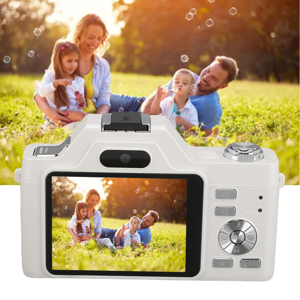 Digital Camera 2.88in LCD Display HD 4K Video 58MP Image Auto   20x Zoom Portable Vlog Camera for Live Strming