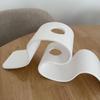 Minimalist Ribbon-Shaped 3D Printed Vase Curved Creative Decor for Dried Flowers Balcony Table Ornament