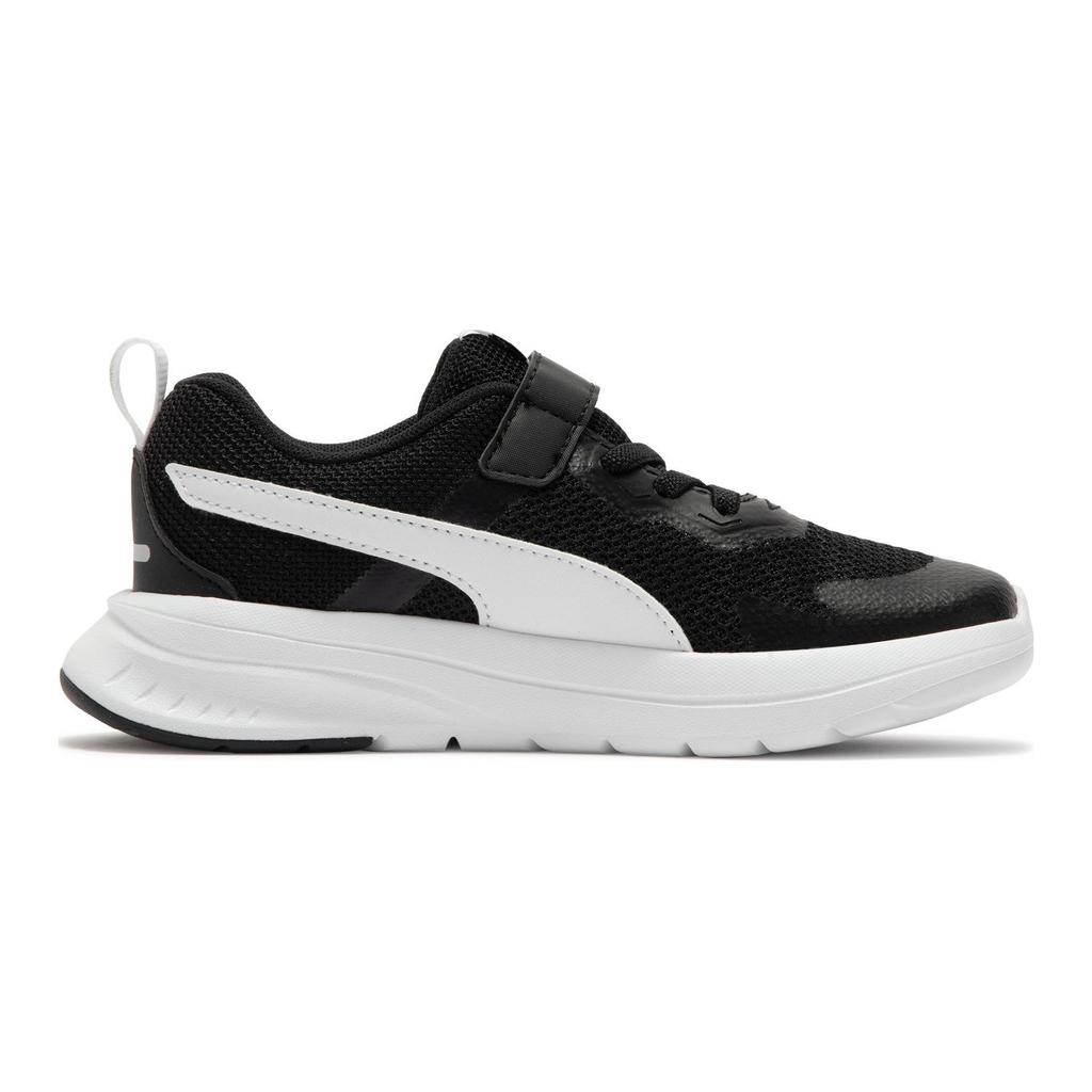 Puma Evolve Run Mesh Comfortable Low-Top Kids Running Shoes Kids sneakers Black White 386239-05
