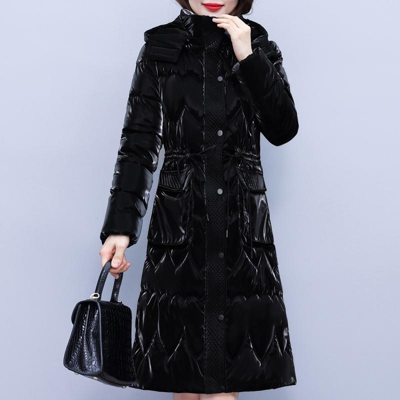 Elegant Woman Winter Coats Hooded Thick Warm Long Parkas Female Jacket Winter Clothes High Quality