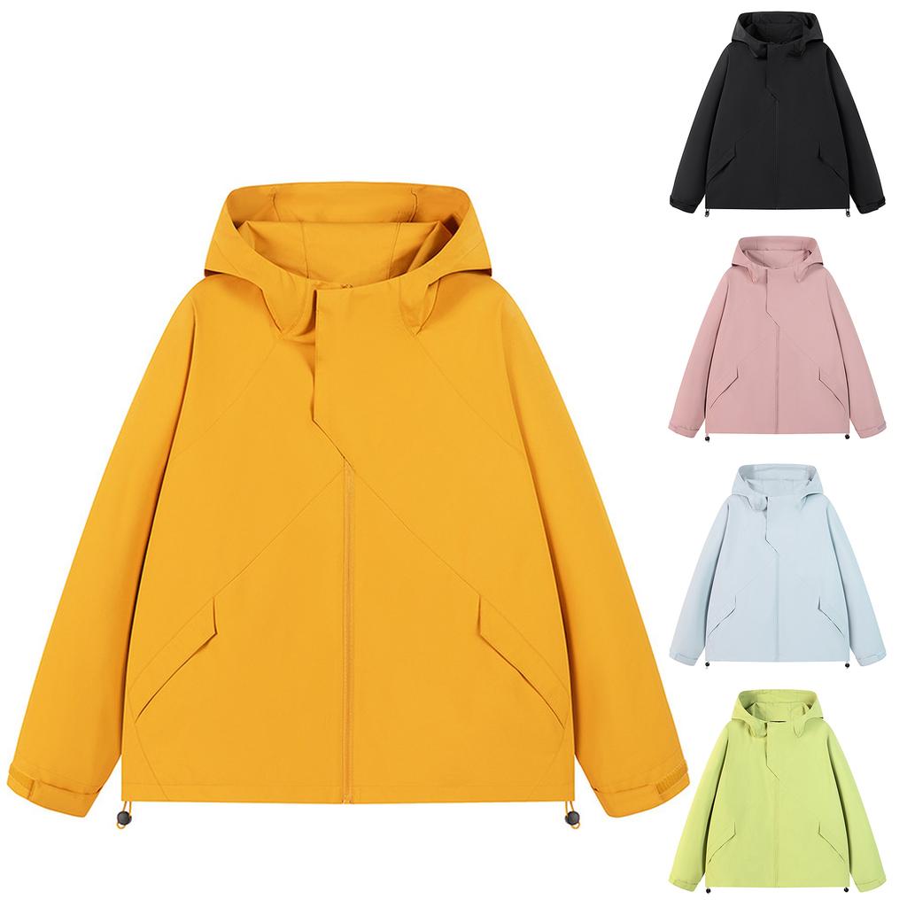 Men's Fashion Sports Windbreak Jackets Outdoor Mountaineering Loose Shoulder Hooded Jacket