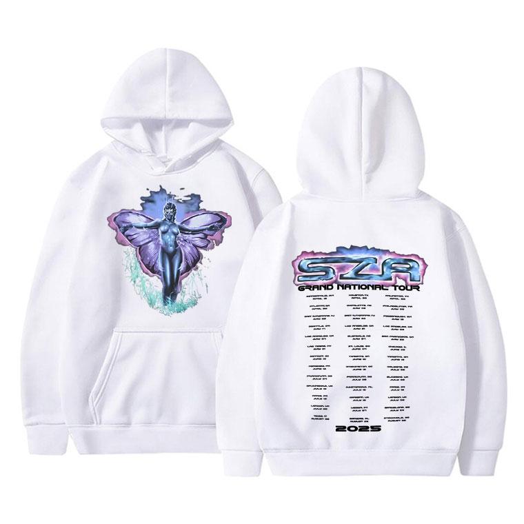 Rapper Kendrick Lamar & SZA Grand National Tour 2025 Hoodie Men Women Clothing Hip Hop Fashion Pop Music Sweatshirt Streetwear