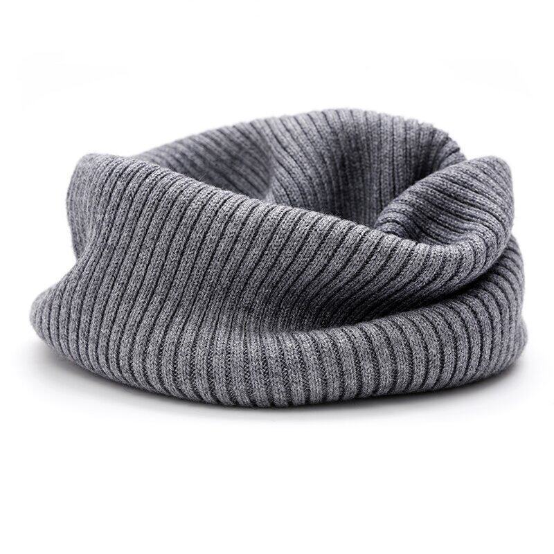 Autumn and Winter Scarf Unisex Warm Thickened Soft Neck Cover Versatile Fake Collar Windproof Knitted Pullover Scarf