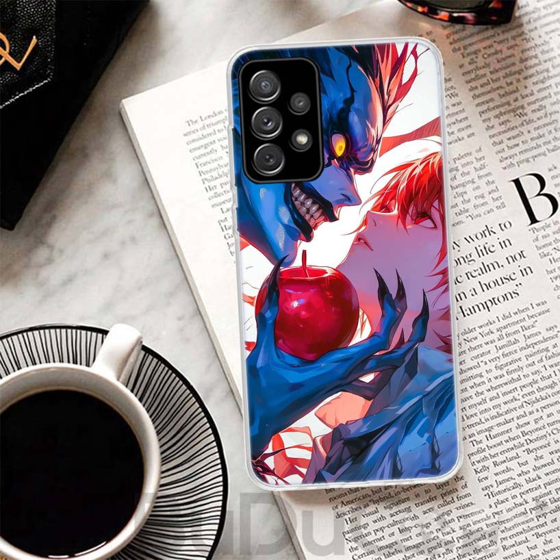 N-Note D-Death Yagami Light Phone Case For Samsung A17 A16 A26 A36 A56 A15 A14 A13 A55 A54 A53 A35 A34 A33 A25 A24 A23 A05S A04S