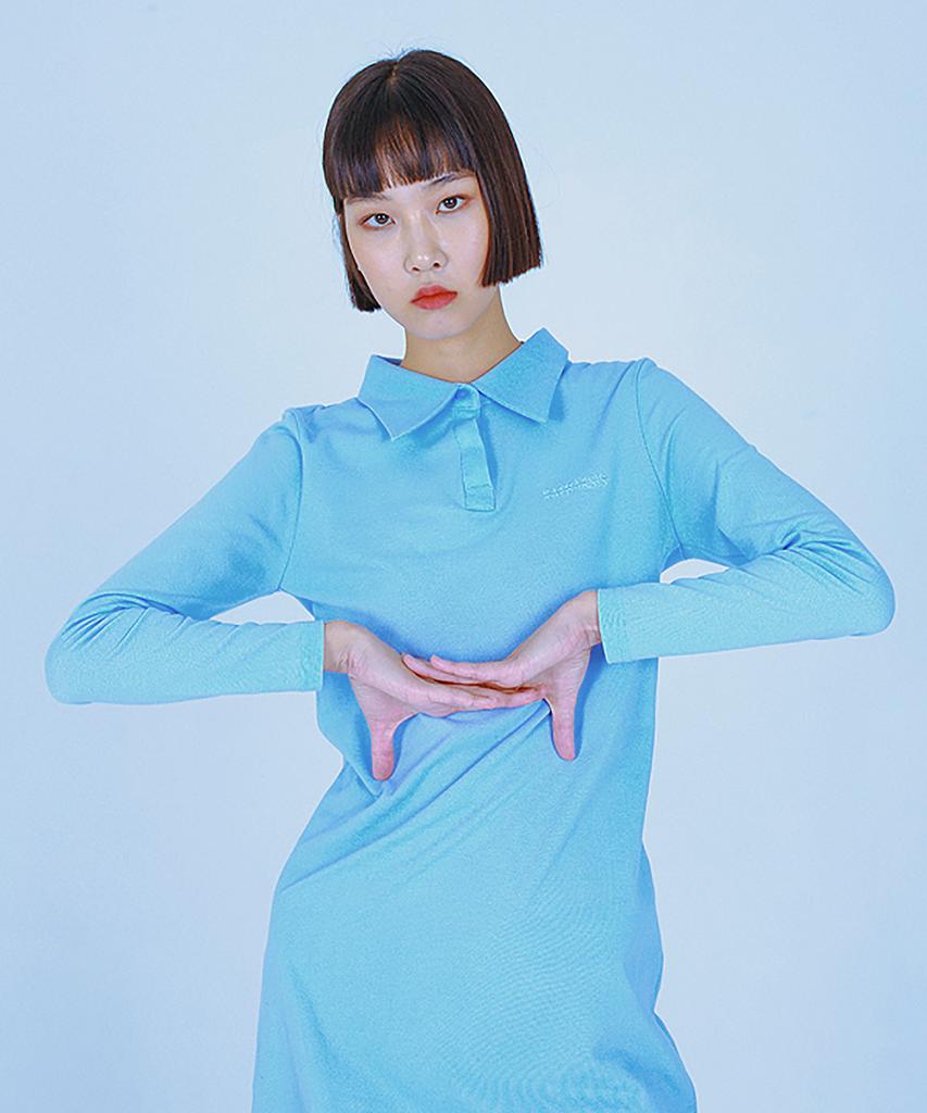 KATHARSIS Pique Dress (Blue)_S M