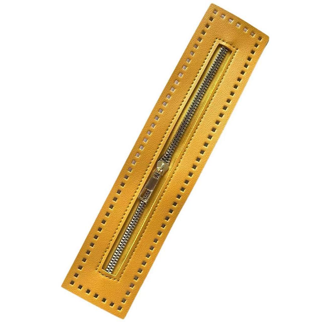 Bandă PU 27cm Fermoar Metal Culoare Aurie DIY Accesorii Genți Croșetate pentru Genți Handmade