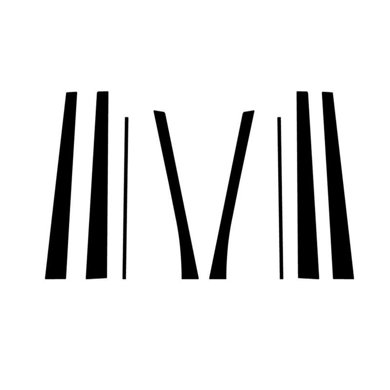 

8 шт. двери автомобиля, окна, стойки, накладка, наклейка, глянцевый черный для Buick Enclave 2008-2017