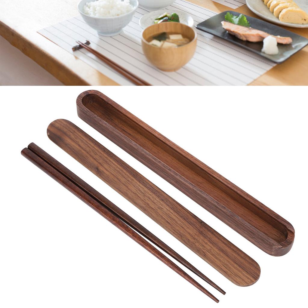 Wooden Chopsticks Portable Environmental Friendly Student Travelling Tableware Gift Set