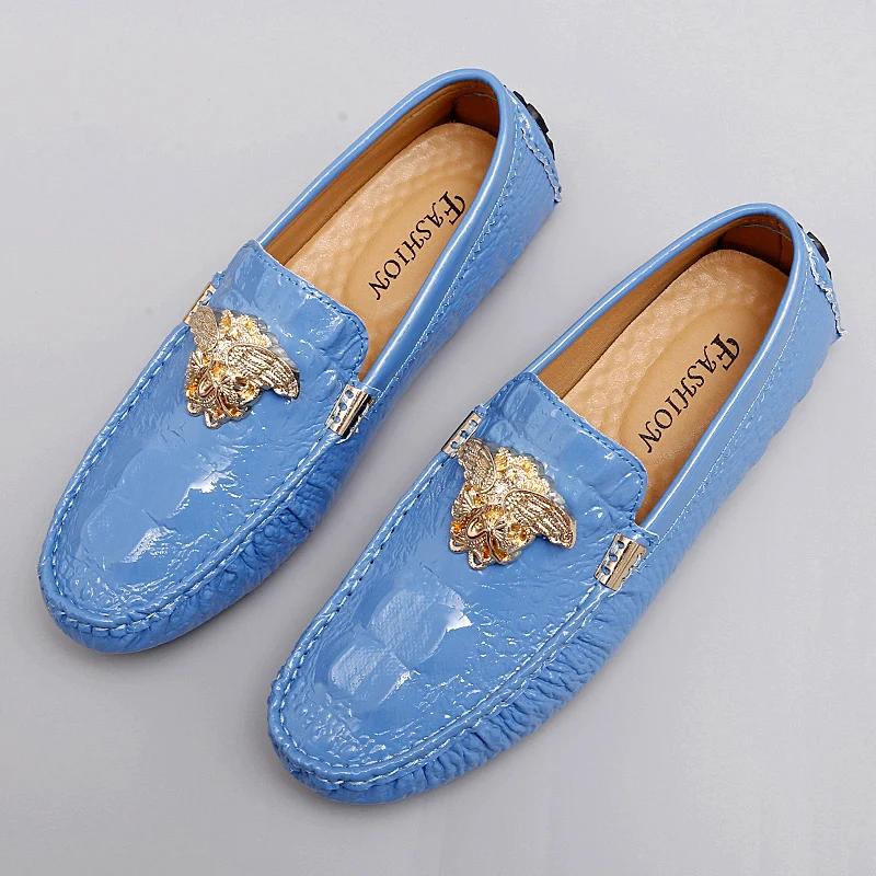 2024 New Men's Casual Leather Ride To Make the Boat Shoes Breathable Soft Men's Flats Color Lazy Loafers Large Size35-48