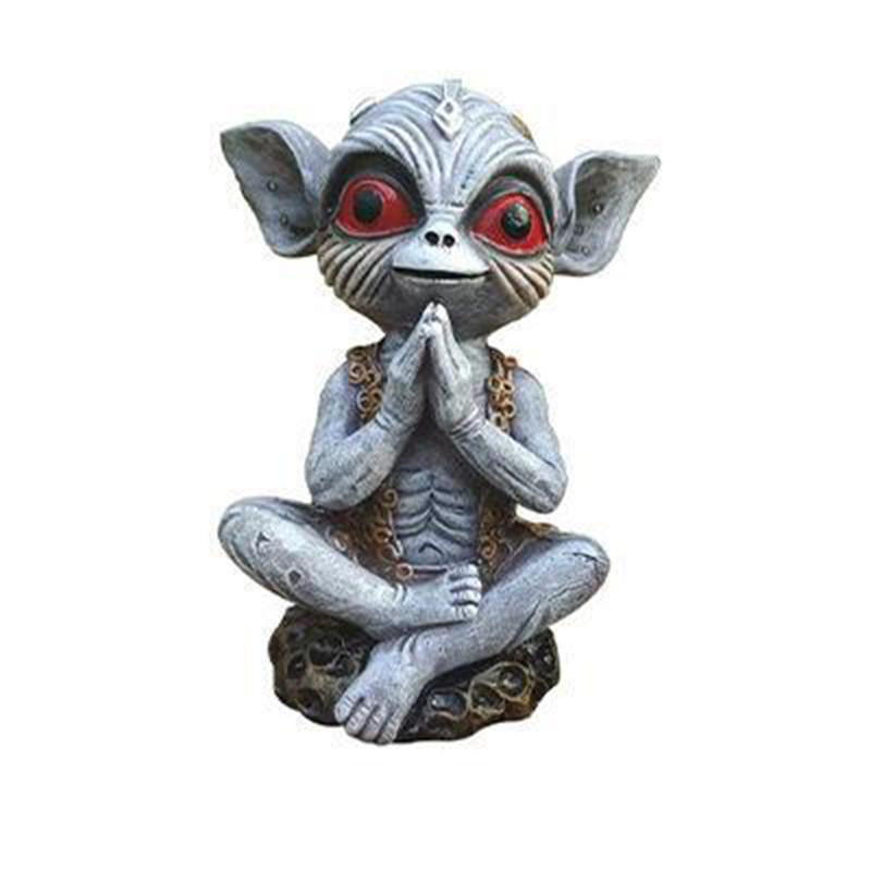 

Инопланетный сад Причудливая фигурка Восхитительная смола ручной работы Для Хэллоуина и декора Сезонная D