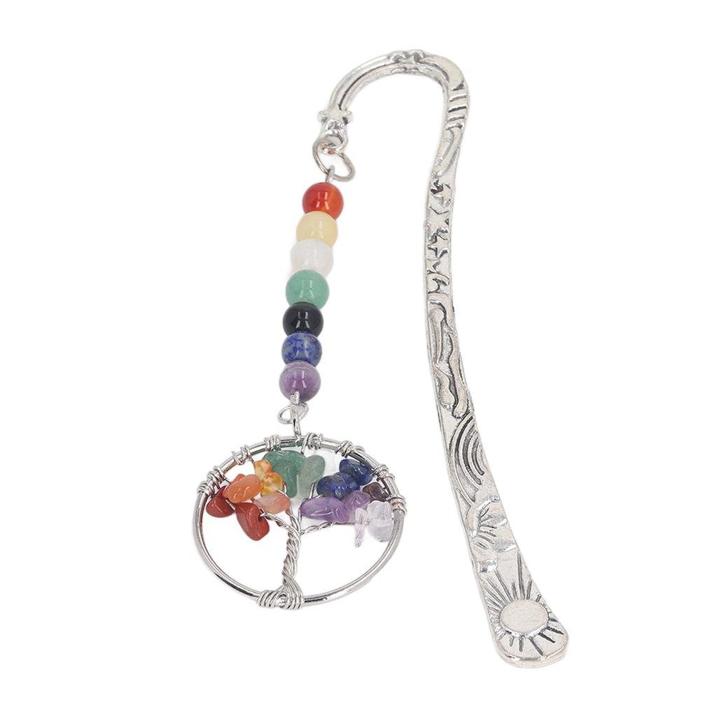 Chakra Crystal Bookmark Innovative Exquisite Decorative Vintage Metal Bookmark for Student Office