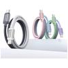 Kabel USAMS Bicolor Series SJ756 PD 60W USB-C/USB-C 1.2m Czarno Biały