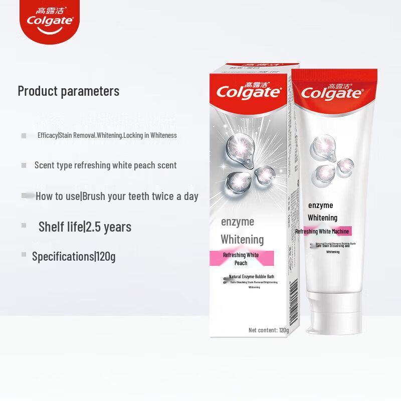 Colgate Enzyme Whitening Refreshing Peach Toothpaste