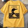 Leave Me A Loon Funny Common Loon T Shirt Bird Watcher Tee Shirt Summer Loose Short Sleeved Tshirt Unisex WOMEN Funny Tees Tops