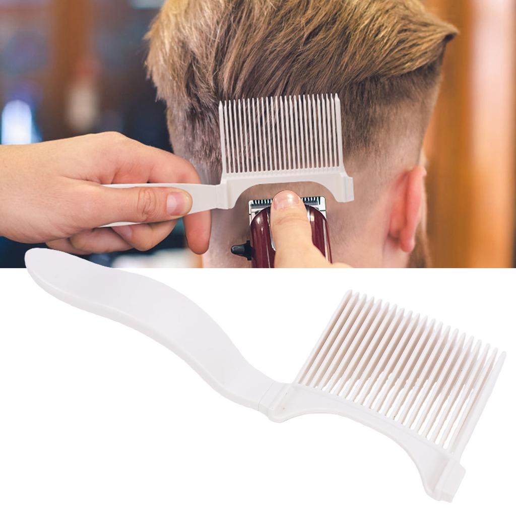 Men Fade Comb Clipper   Set Arched Teeth Barber Fade Comb with 3 Depth Guards for Blending