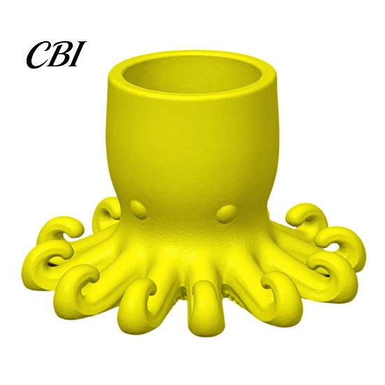 Pen Holder 3D Printed Holder, Octopus Shape Pencil Cup, Cute Creative Stand Ocean Animal Desktop Organizer for Home Office Accessory