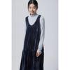 Benetton Velvet Stripe Line Dress Baop01611
