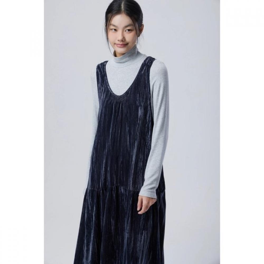 Benetton Velvet Stripe Line Dress Baop01611