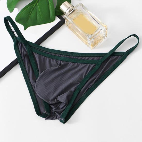 Pánské tanga spodní prádlo s nízkým pasem sexy G-strings tanga slim fit rychleschnoucí spodní prádlo s tričkem pro každodenní nošení, pracovní cesty