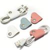 1 PC Heart Shape Cable Organizer, PU Leather Cord Management, Universal Cable Holder for Office, Perfect Gift for Men Women