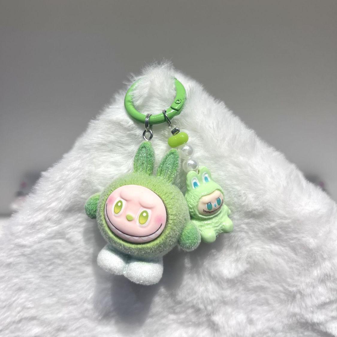 

Plush Mini Cute Grain Sitting Labu Keychain Labu Bag Couple Pendant Cute Pendant Phone Chain