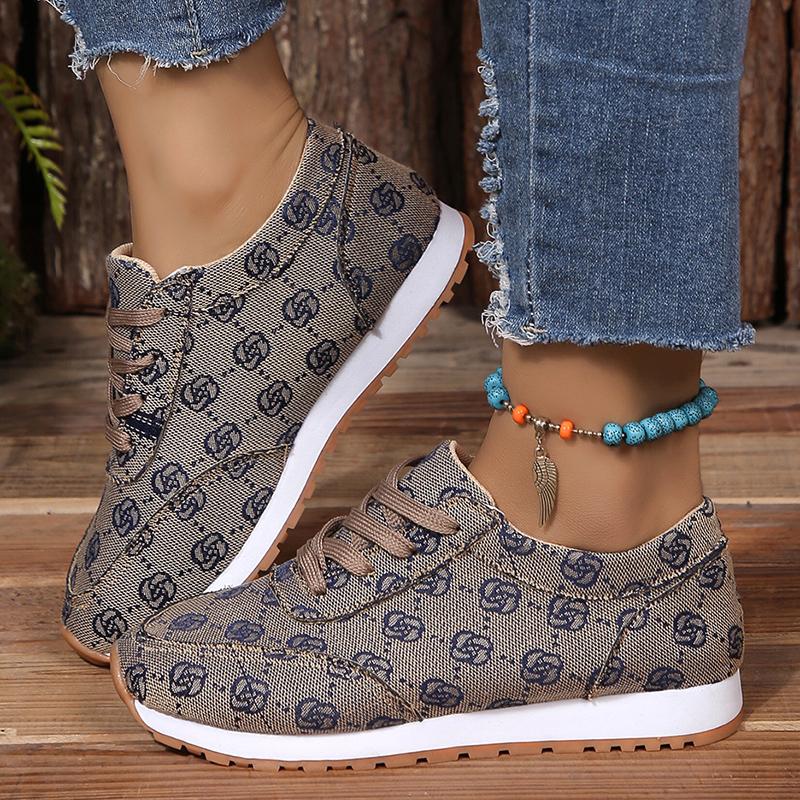 

Женские повседневные кроссовки, роскошные туфли с принтом, платформа, шнуровка, дышащие кроссовки, беговые, теннисные, спортивные туфли, большие размеры 36-43 43