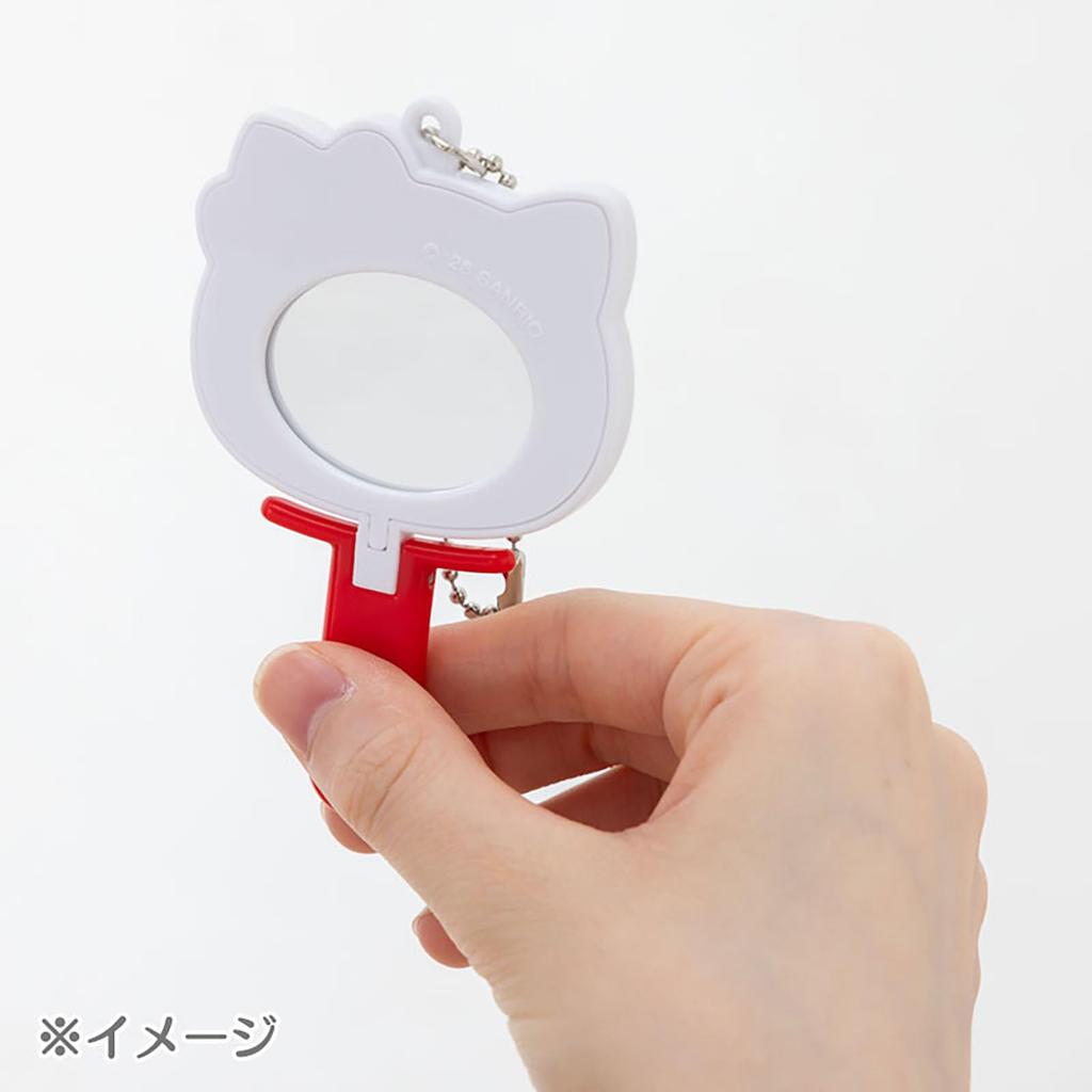 Sanrio Mini Mirror Charm Deco Hello Kitty ABS Resin and Steel Keychain Mirror 412996 (Kira Miniature)