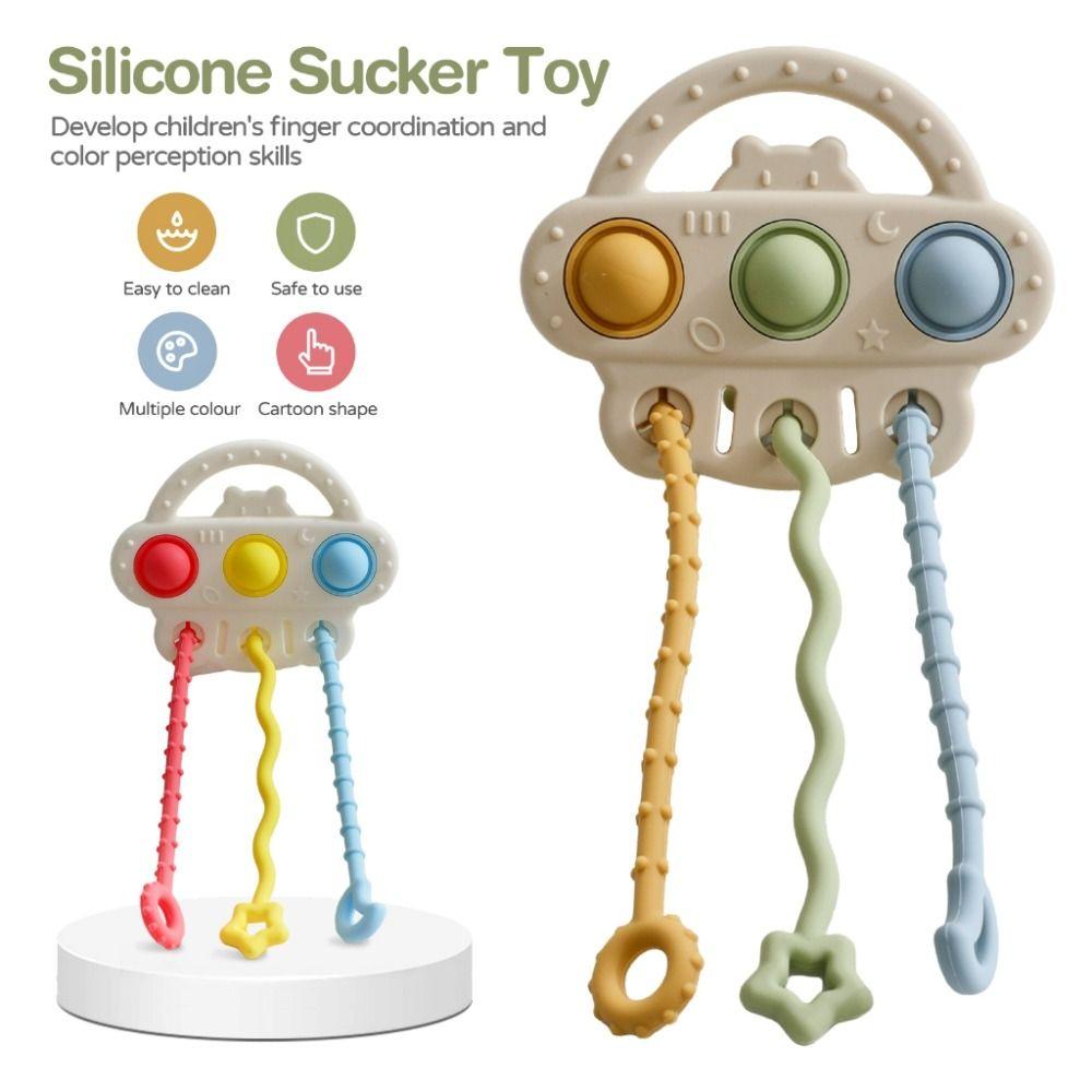 Educational Baby Soothing Rattle Finger Presser Game  for 0-12 Months Baby Sensory Cognition