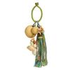 Portable Travel Keychain Designed with Lightweight Woven Gourd and Tassels Detail Handmade Keyring Accessory