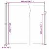 VidaXL Auvent Latéral Rétractable, Brise-vue de Jardin, Écran de Protection, Écran de Balcon Terrasse Arrière-cour 4004578