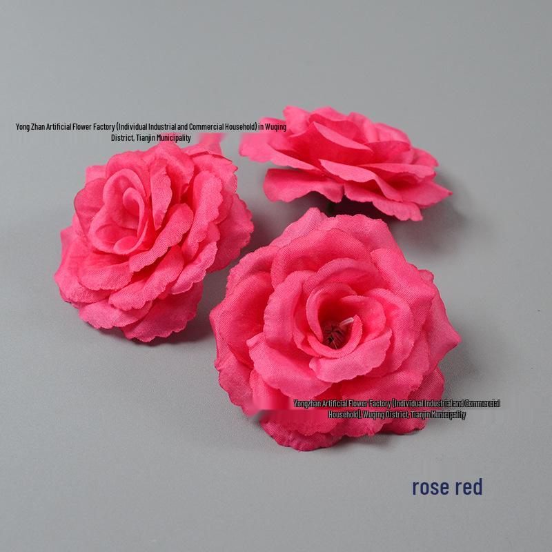 Decorazione Floreale a Forma di Rosa da 8CM per Pareti e Acconciature per Matrimoni ed Eventi