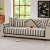 Nordic Solid Color Striped Sofa Cushion Four Seasonal Universal Sofa Cushion Anti Slip Dustproof Chenille Sofa Cover Pillowcase