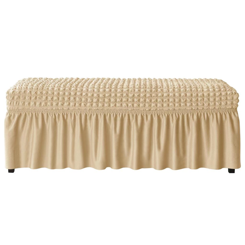Simple Thickened Chair Cover Bubble Lattice Footrest Cover Cover Rectangle Elastic Skirt Cover