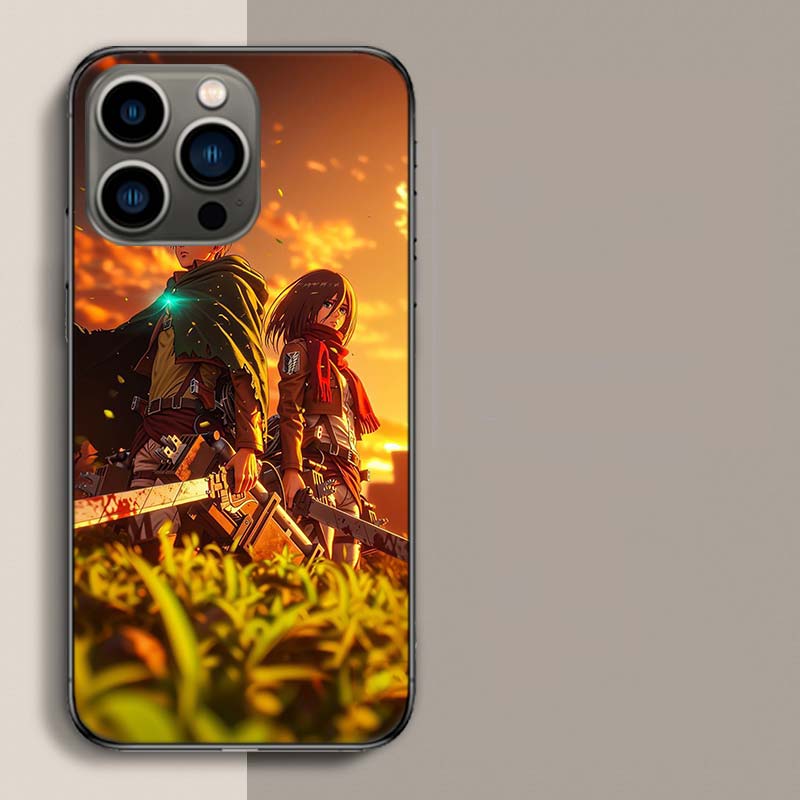 Character MIKASA Phone Case For Iphone 17 Air 15 Pro 14 Plus 16 Pro Max 17E 16E 12 13 Mini 11 Cover Cute Fundas