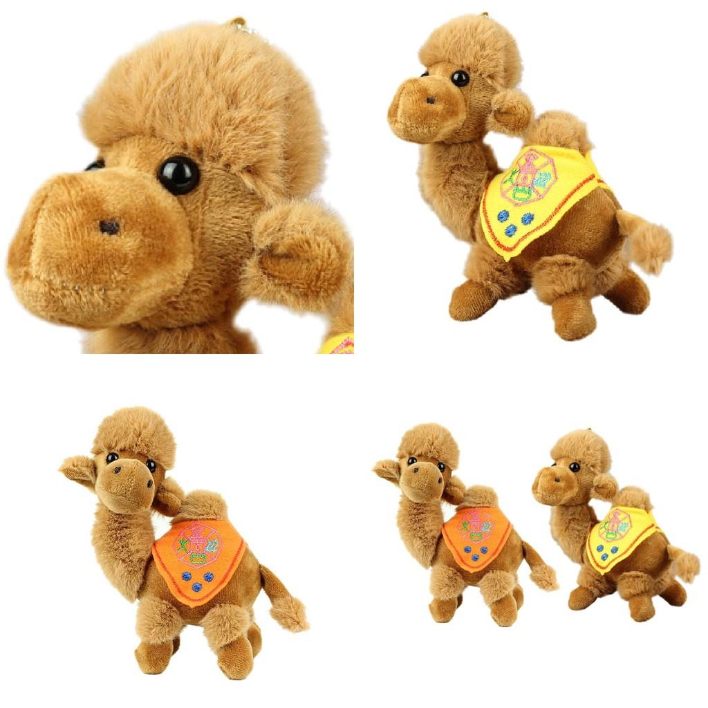 Adorabile Cammello del Deserto Peluche Morbido Giocattolo Ripieno Souvenir Per Bambini 15cm Cotone Pp