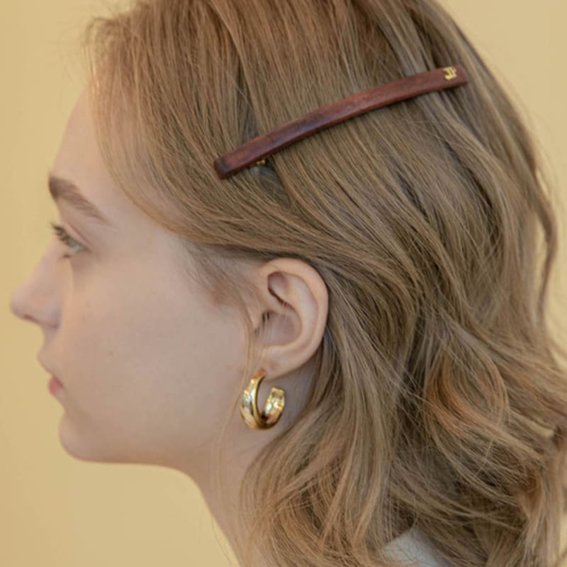 

Jean Paul Clarisse Natural Long Wood Hairpin JP-22-053AB NATURAL