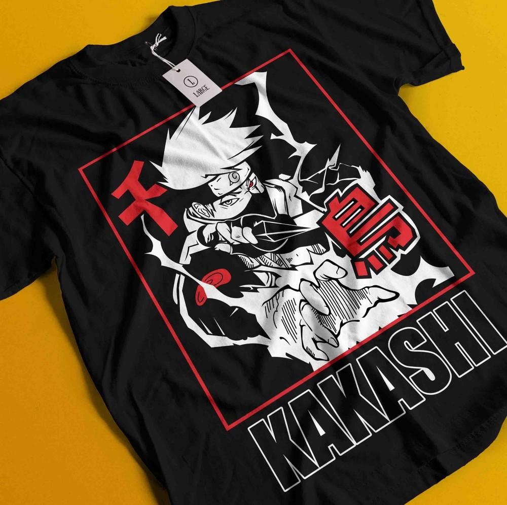 

Kakashi T-Shirt Naruto Tshirt Jiraya Shirt Madara Orochimaru Itachi Uchiha Obito M