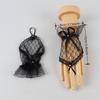 Lace black  gloves gothic lolita fingerless black gloves women elegant Tulle lace sheer White Black Red Bride Party GlovesXGST02