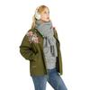 Autumn and winter new solid color mohair scarf men's and women's knitted monochrome thickened scarf shawl