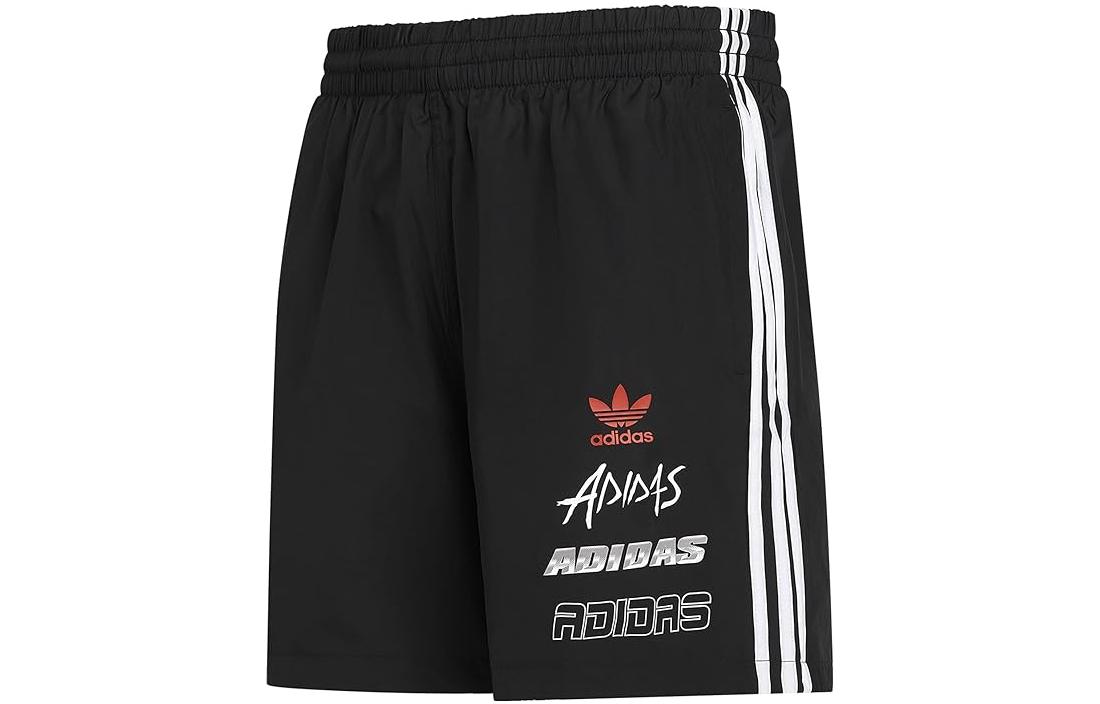 adidas originals Men s Reversible Trefoil Woven Shorts Black GK9706 XS