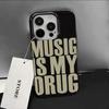 Trendy English Love Music Art Personalized Phone Case For iPhone 17 16 16E 15 14 13 12 11 Pro XS Max 7 8 Plus Creative TPU Cover