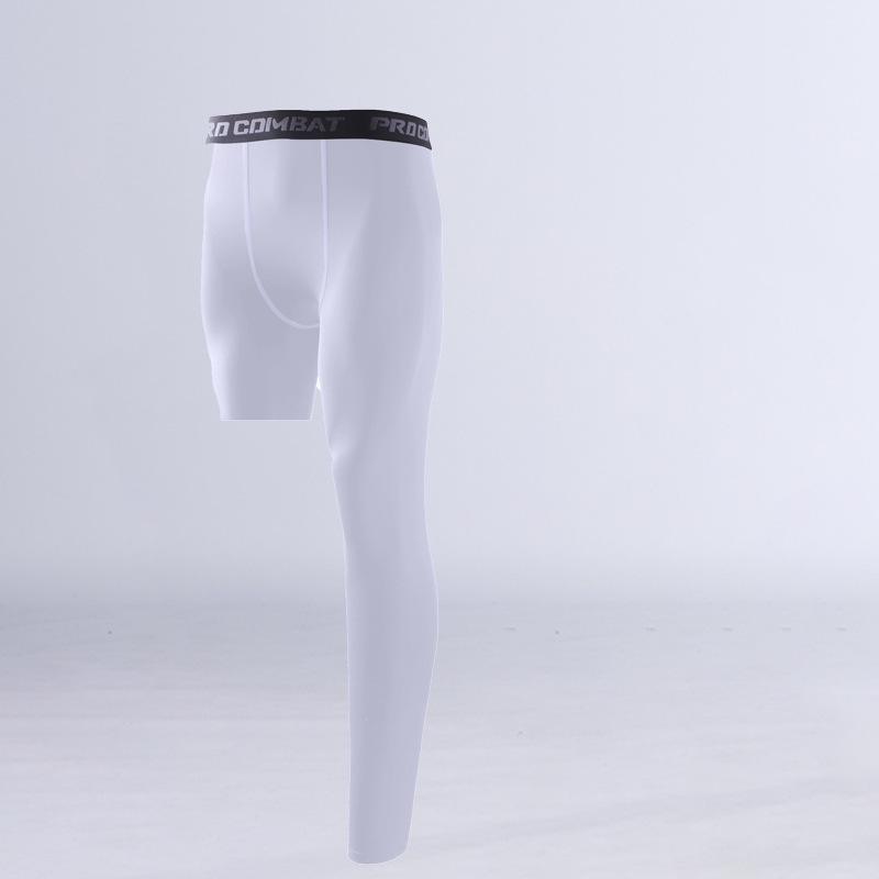 Men's Quick-Dry High Elastic Compression Basketball Leggings for Summer Fitness