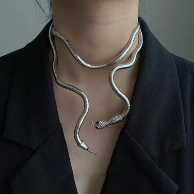 Punk Snake Necklace Choker Adjustable Snake Bracelet Flexible Wrap Collar