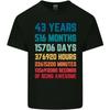 43rd Birthday 43 Year Old Mens Light Cotton T-Shirt Unisex T-Shirt