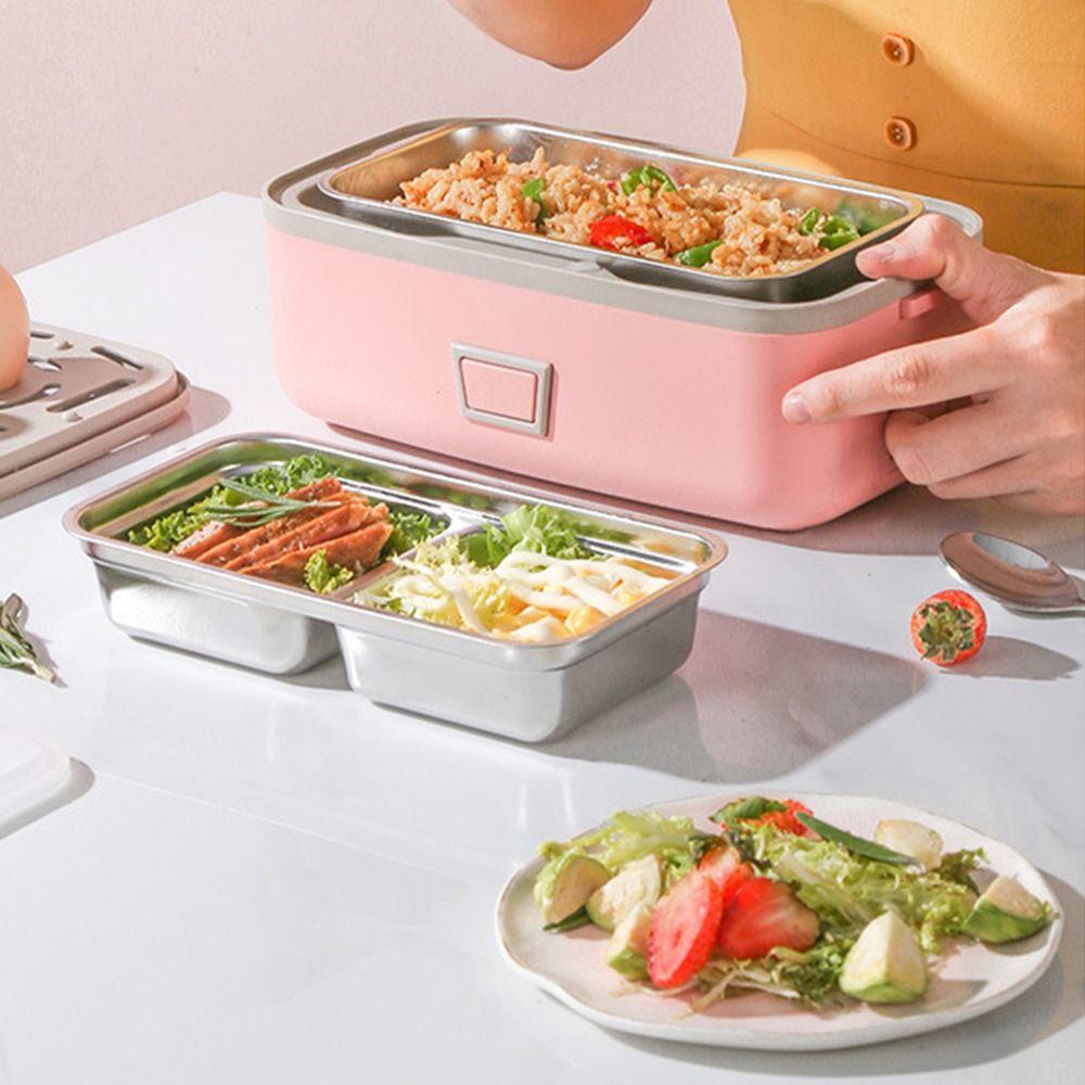 Quick Heating Electric Heating Lunch Box Large Capacity Portable Insulated Lunchbox  Office Use