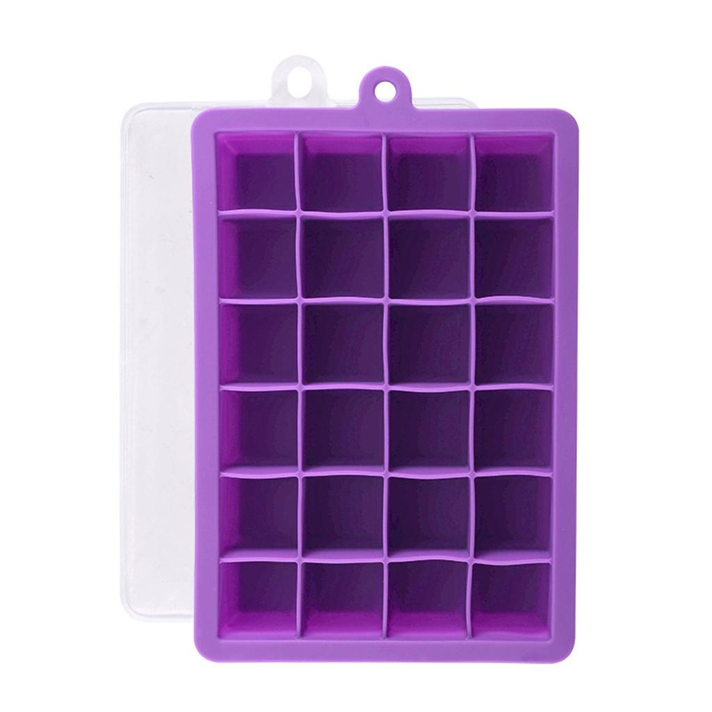 24 Silicone Ice Tray Molds With Lid Ice Molds Home Bar Ice Tray Ice Making