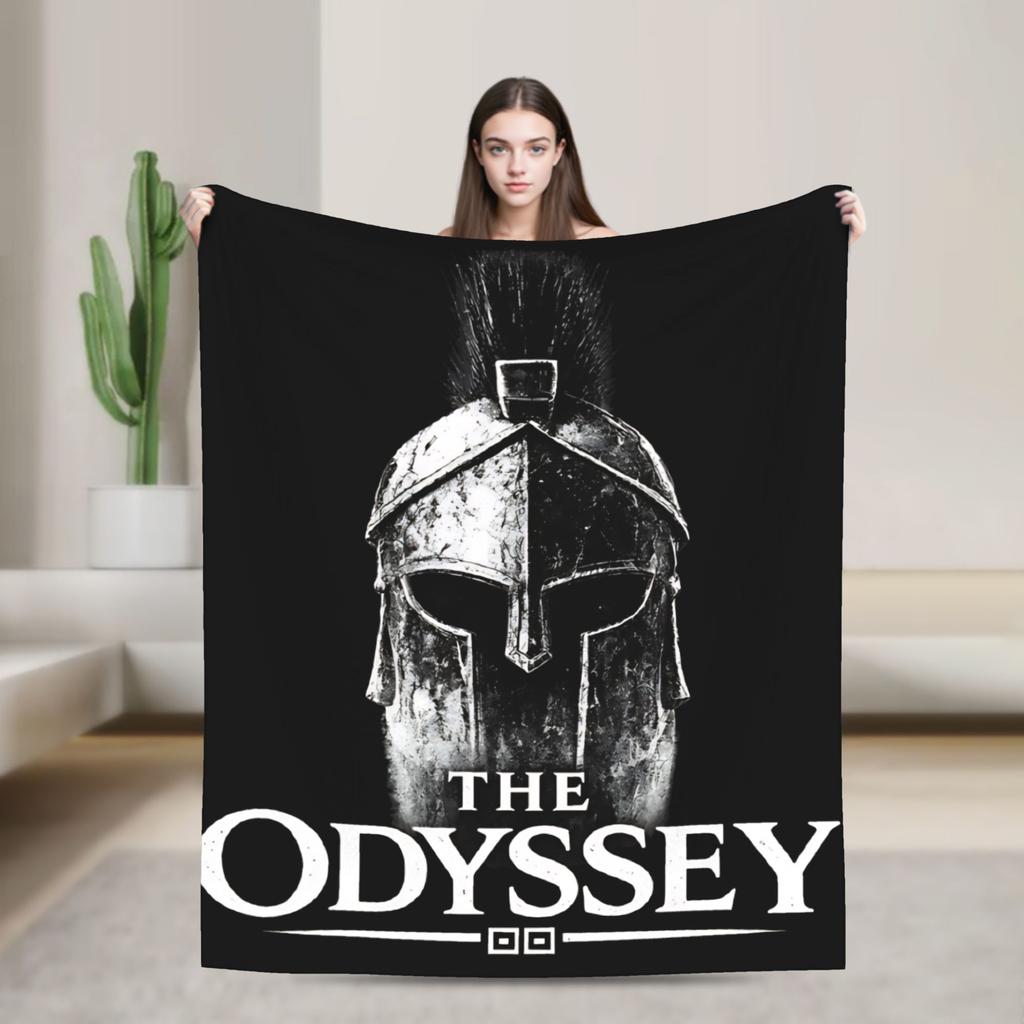 Odyssey Movie 2026 Merch Blanket Lightweight Thin Velvet Throw Blanket Relax Quilt