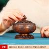 Red Copper Eight Treasures Lotus Leaf Antique Xuande Home Burner Incense Coil Sanda
